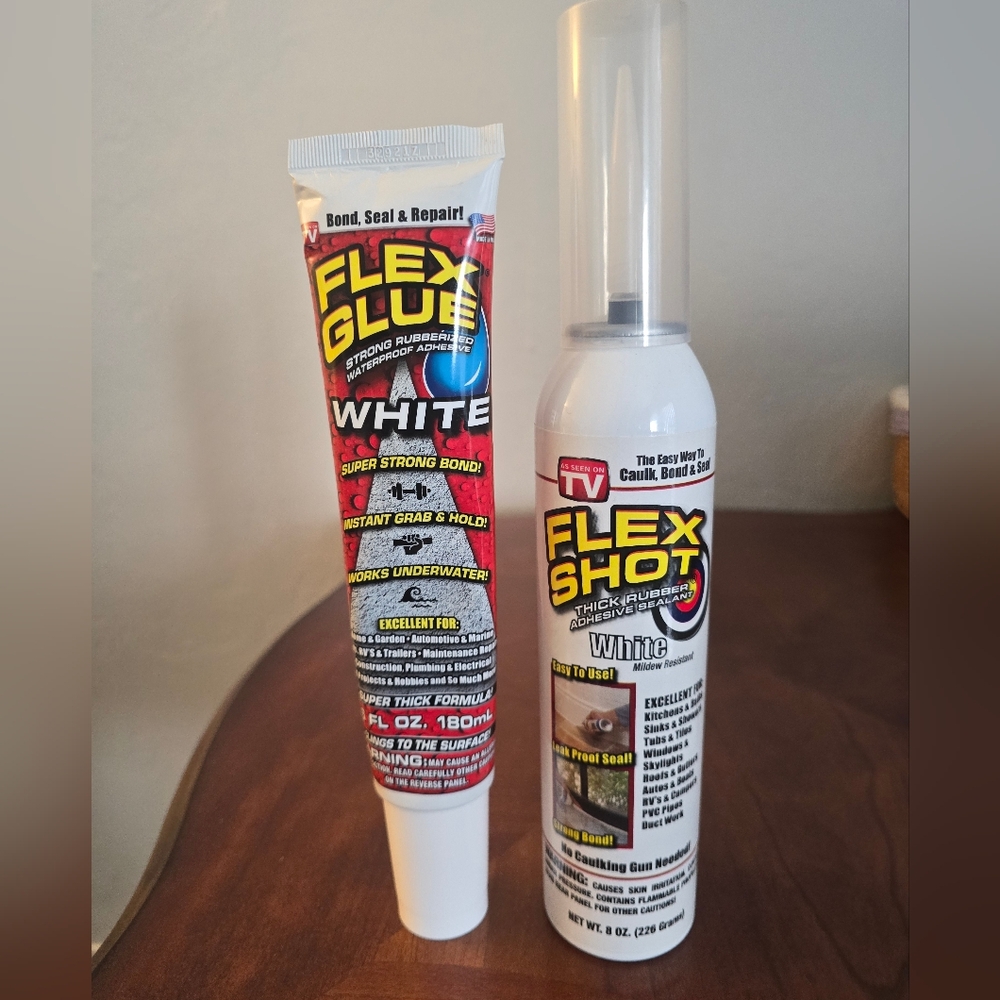 New! Flex Glue and Flex Shot White Adhesive Set
